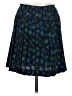 Express 100% Polyester Argyle Blue Casual Skirt Size 9 - photo 2