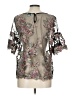 Sundance 100% Polyester Gray 3/4 Sleeve Blouse Size L - photo 2