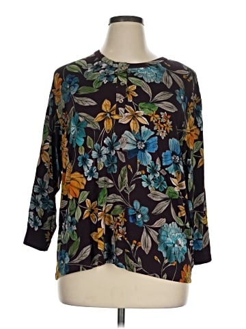 Johnny Was 3/4 Sleeve Blouse (view 1)