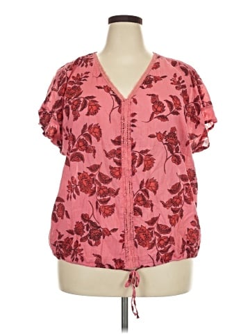 Liz Claiborne Short Sleeve Blouse (view 1)