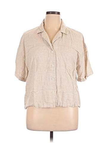 Banana Republic Factory Store 3/4 Sleeve Button-Down Shirt (view 1)