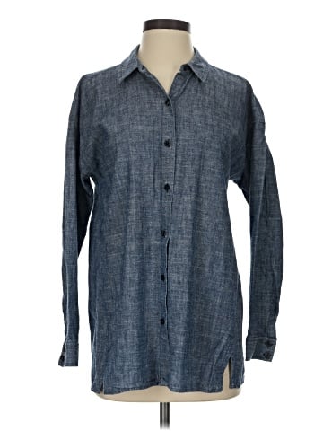 Eileen Fisher Long Sleeve Button-Down Shirt (view 1)