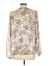 Anne Klein 100% Polyester Ivory Silver Long Sleeve Blouse Size L - photo 2