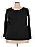 Lularoe Solid Black 3/4 Sleeve T-Shirt Size 24 - 26 - photo 1
