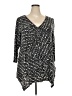 Avenue Black 3/4 Sleeve Blouse Size 22 Plus - photo 1