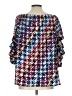 Coco Bianco 100% Polyester Purple 3/4 Sleeve Blouse Size L - photo 2