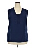 Derek Lam 100% Polyester Blue Sleeveless Blouse Size XXL - photo 1