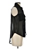 Dots 100% Polyester Black Sleeveless Blouse Size S - photo 4
