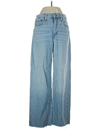 Madewell The Tall Perfect Vintage Wide-Leg Crop Jean in Altoona Wash: Raw-Hem Edition (view 1)