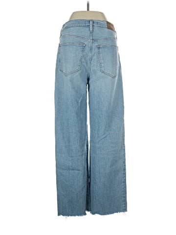 Madewell The Tall Perfect Vintage Wide-Leg Crop Jean in Altoona Wash: Raw-Hem Edition (view 2)