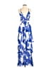 Express 100% Polyester Blue Cocktail Dress Size S - photo 1