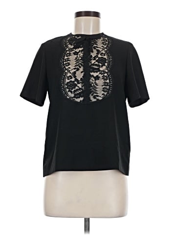 Sandro Short Sleeve Blouse (view 1)