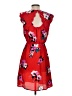 41Hawthorn 100% Polyester Floral Red Casual Dress Size S - photo 2