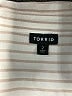 Torrid Stripes Ivory Long Sleeve Button-Down Shirt Size 2X Plus (2) - photo 7