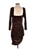 Leith Metallic Brown Cocktail Dress Size S - photo 2