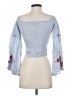 Guess 100% Modal Blue 3/4 Sleeve Blouse Size S - photo 2