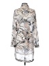 Elliatt 100% Polyester Print Gray Casual Dress Size S - photo 2