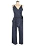 Kaileigh Polka Dots Blue Jumpsuit Size L - photo 1