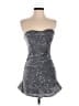 Edikted Metallic Silver Cocktail Dress Size S - photo 1