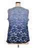 Cj Banks Blue Sleeveless Blouse Size 2X - photo 2