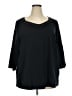 Catherines Black 3/4 Sleeve Top Size 2X - photo 1