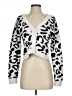 colsie Animal Print White Cardigan Size S - photo 1