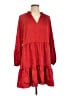 CeCe 100% Polyester Red Casual Dress Size L - photo 1