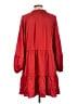 CeCe 100% Polyester Red Casual Dress Size L - photo 2