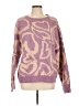 Umgee Animal Print Purple Pullover Sweater Size L - photo 1