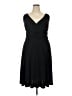 Cato Solid Black Cocktail Dress Size 18 - photo 1