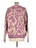 Umgee Animal Print Purple Pullover Sweater Size L - photo 2