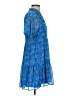 CeCe 100% Polyester Paisley Blue Casual Dress Size XS - photo 4