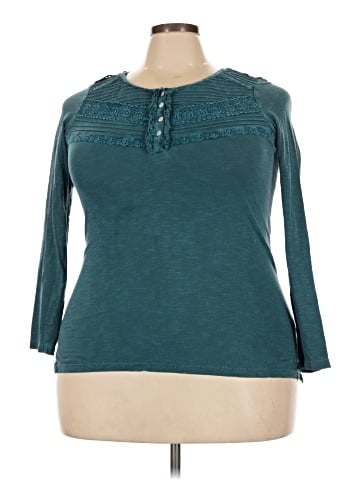 Coldwater Creek Long Sleeve Henley (view 1)