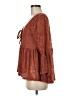 Anama 100% Polyester Brown 3/4 Sleeve Blouse Size M - photo 5