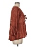Anama 100% Polyester Brown 3/4 Sleeve Blouse Size M - photo 4