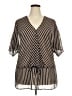 Coldwater Creek 100% Polyester Brown Short Sleeve T-Shirt Size 2X - photo 1