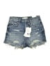 Zara Blue Denim Shorts Size 2 - photo 1