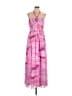 Aqua 100% Polyester Tie-dye Pink Casual Dress Size L - photo 1