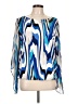 Alfani Blue 3/4 Sleeve Blouse Size L - photo 1