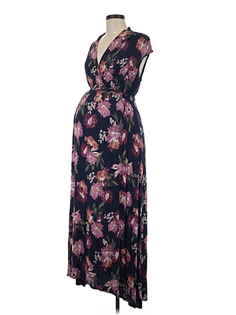 Pre-owned Isabel Maternity Casual Dress In Purple