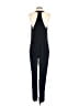 Rory Beca 100% Silk Solid Black Jumpsuit Size M - photo 2