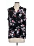 Nine West Floral Black Sleeveless Blouse Size L (estimated) - photo 1