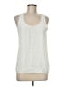 Ann Taylor 100% Polyester White Sleeveless Top Size M - photo 1