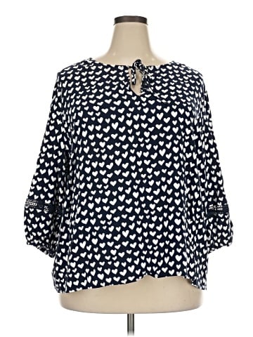 Como Black 3/4 Sleeve T-Shirt (view 1)