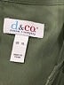 D&Co. 100% Polyester Solid Green 3/4 Sleeve Blouse Size XL - photo 7