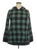 Celeste Checkered-gingham Green Pullover Sweater Size 2XL - photo 1