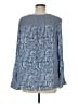 J.Jill Blue 3/4 Sleeve Blouse Size M - photo 2