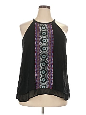 Pale Sky Sleeveless Blouse (view 1)