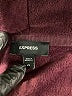 Express 100% Polyester Burgundy Zip Up Hoodie Size XS - photo 6