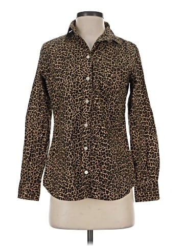 J.Crew Factory Store Long Sleeve Button-Down Shirt (view 1)